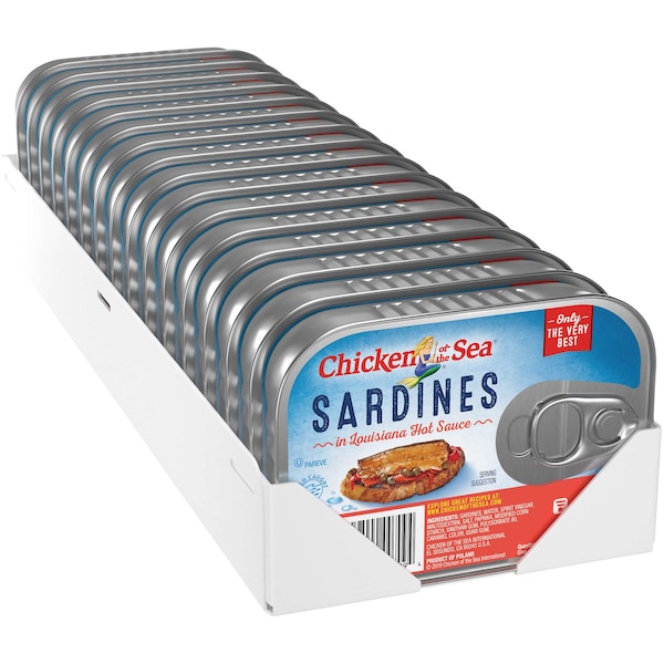 Chicken Of The Sea Chicken Of The Sea Sardines In Hot Sauce 3.75 oz., PK18 - 00048000187093