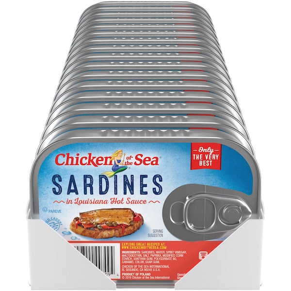 Chicken Of The Sea Chicken Of The Sea Sardines In Hot Sauce 3.75 oz., PK18 - 00048000187093