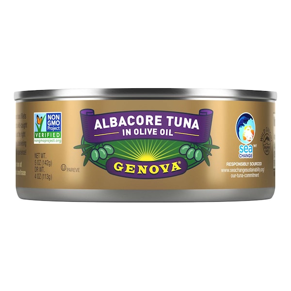 Genova Genova Solid Albacore Tuna In Olive Oil 5 oz., PK12 - 10048000002157