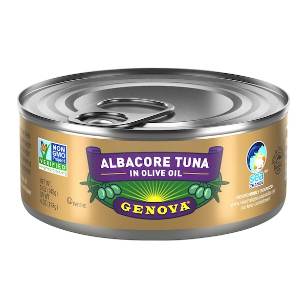 Genova Genova Solid Albacore Tuna In Olive Oil 5 oz., PK12 - 10048000002157