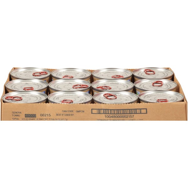 Genova Genova Solid Albacore Tuna In Olive Oil 5 oz., PK12 - 10048000002157