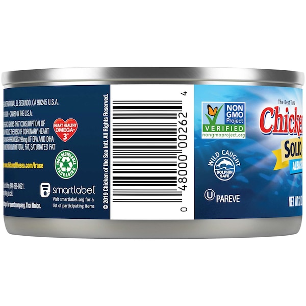 Chicken Of The Sea Chicken Of The Sea Solid Albacore Tuna In Water 12 oz., PK24 - 10048000002621