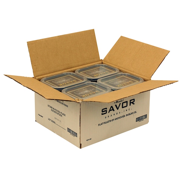 Savor Imports Savor Imports Anchovy Fillets In Olive Oil 13 oz., PK12 - 558237
