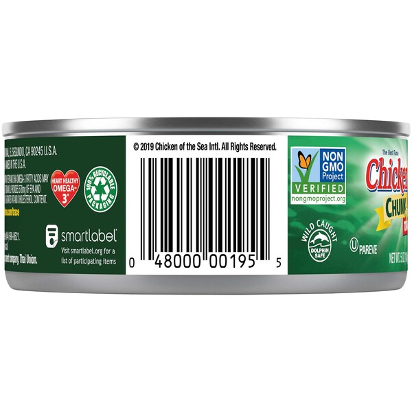Chicken Of The Sea Chicken Of The Sea Chunk Light Tuna In Oil 5 oz., PK24 - 10048000001952