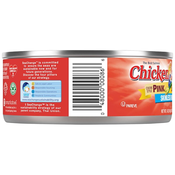 Chicken Of The Sea Chicken Of The Sea Skinless/Boneless Pink Salmon 5 oz., PK24 - 00048000011190