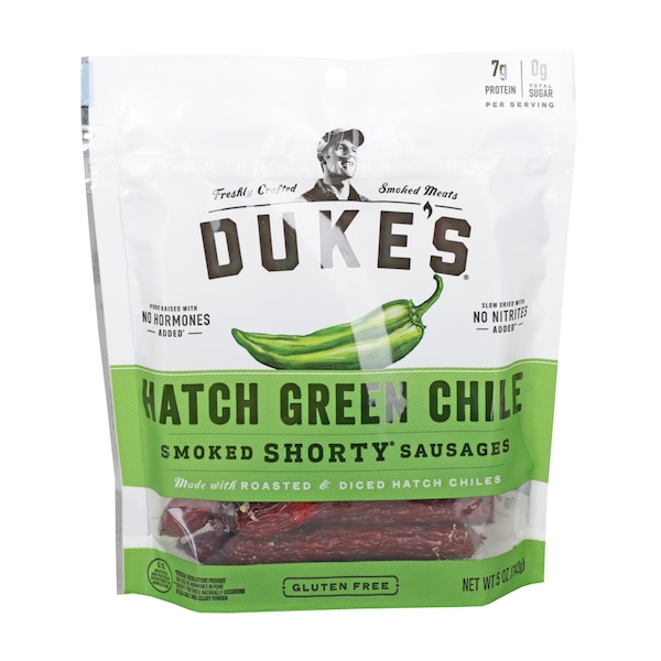 Dukes Duke's Shorty Hatch Green Chilies Smoked Sausage 5 oz., PK8 - 1580002002