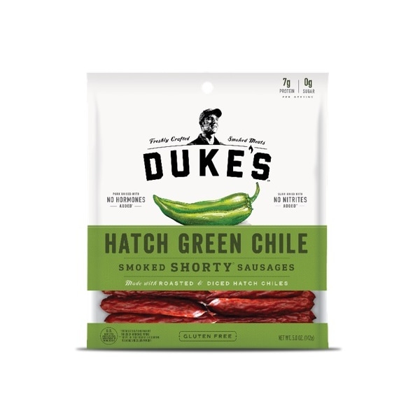 Dukes Duke's Shorty Hatch Green Chilies Smoked Sausage 5 oz., PK8 - 1580002002
