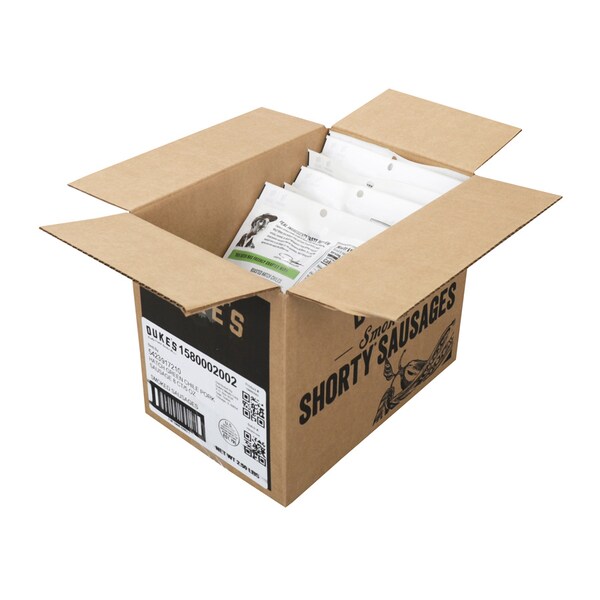 Dukes Duke's Shorty Hatch Green Chilies Smoked Sausage 5 oz., PK8 - 1580002002