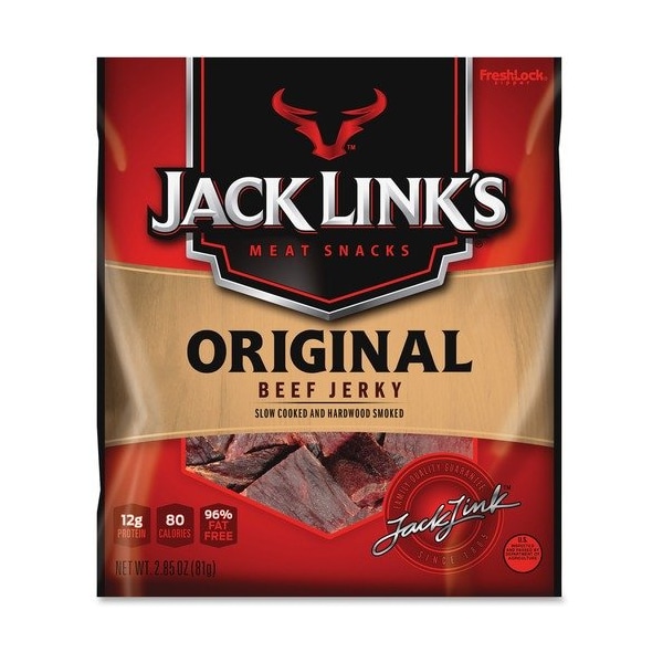Jack Links Jack Linkft s Jack Links Original Beef Jerky, 2.85oz., RD/BK - JCK87631