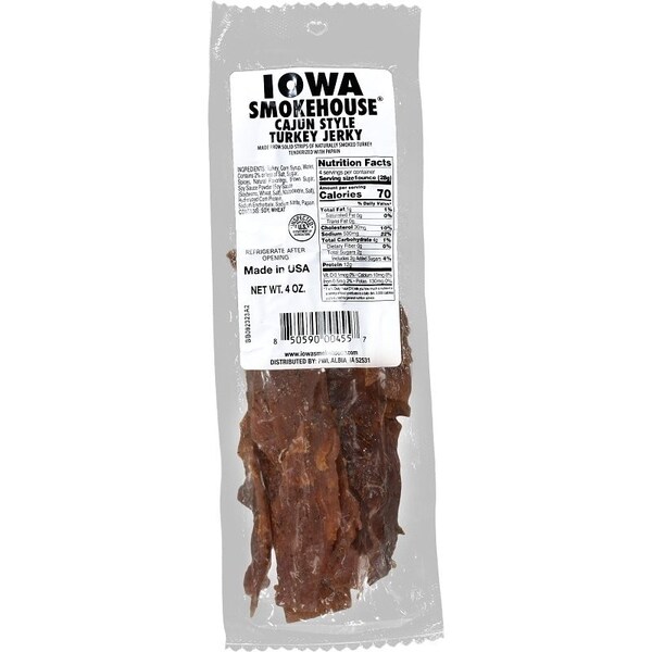 Iowa Smokehouse Turkey Jerky, Original, 4 oz - IS-T4O