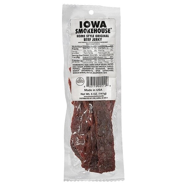 Iowa Smokehouse JERKEY BEEF ORIGINAL 5OZ - IS-5JN