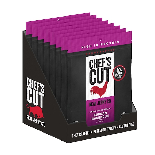 Chefs Cut Real Jerky Co Smoked Chicken Breast Korean Style 2.5 oz., PK8 - 7713