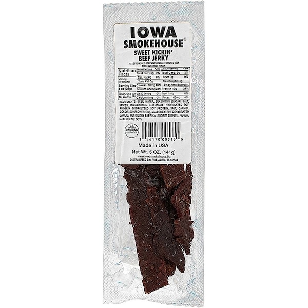 Iowa Smokehouse JERKEY BEEF SWEET KICKIN 5OZ - IS-5JSK