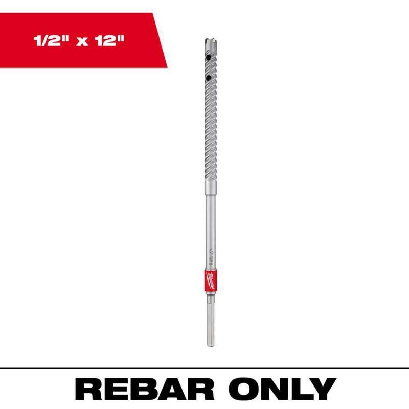 Milwaukee Cortador de varilla de refuerzo con vástago recto de 1/2 pulg. x 12 pulg. - 48-20-6774