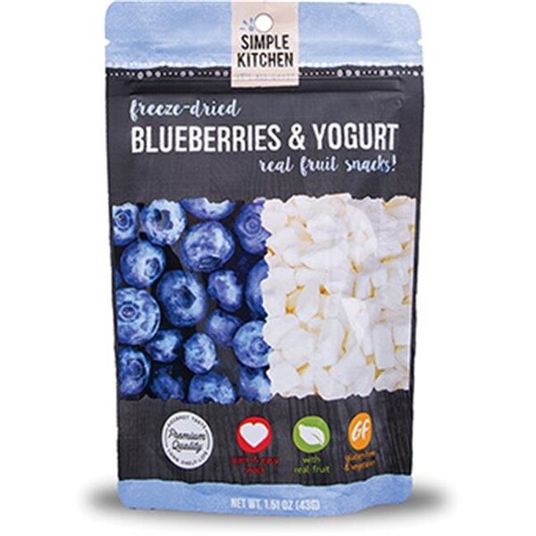 Wise Foods Wise Foods 694980 Simple Kitchen Freeze-Dried Blueberries & Yogurt - 694980