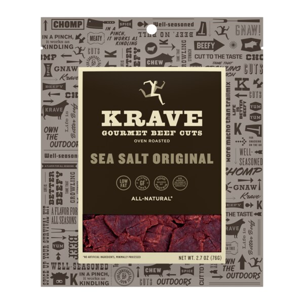 Krave Amplify Gourmet Sea Salt Beef Cuts, PK8 - _6000210-KV