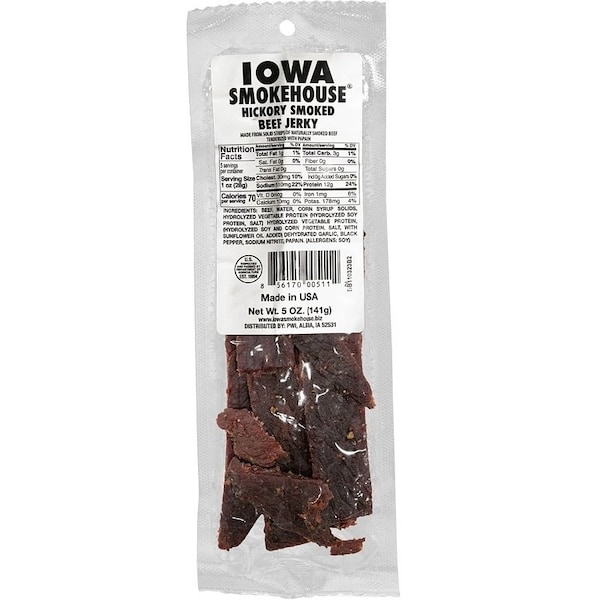 Iowa Smokehouse JERKEY BEEF HICKORY SMOKED 5OZ - IS-5JH
