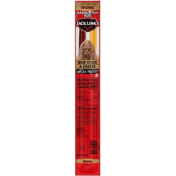 Midwest Distribution Jack Link's 10000039591 Beef and Cheese Stick Combo, Original, 2.45 oz - 139593
