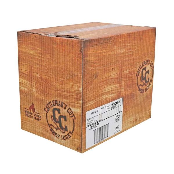 Cattlemans Cattlemen's Cut Teriyaki Beef Jerky 10 oz., PK10 - 53356