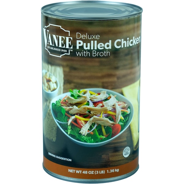 Vanee Vanee Deluxe Pulled Chicken 48 oz. Jars, PK6 - 456DC-VAN