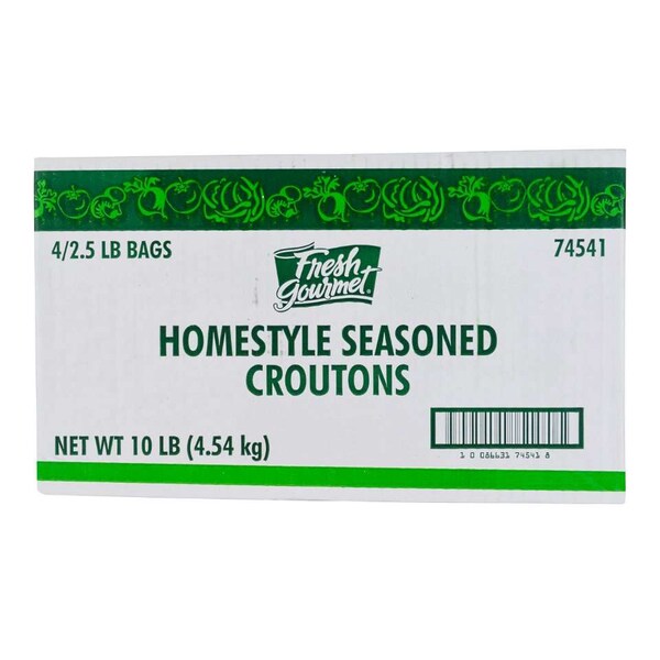 Fresh Gourmet Fresh Gourmet Trans Homestyle Seasoned Crouton 2.5lbs Packet, PK4 - 74541