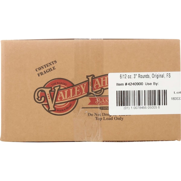 Valley Lahvosh Lahvosh Crackerbread 3 Rounds Original 12 oz., PK6 - 4240900