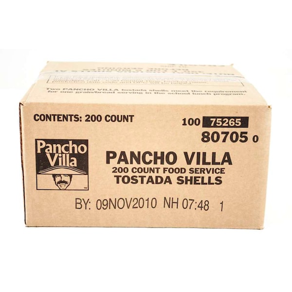 Pancho Villa Pancho Villa Tostada Shells Bulk 4.86lbs, PK200 - 75265-80705