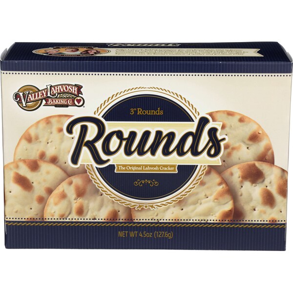 Valley Lahvosh Lahvosh Crackerbread 3 Original Rounds 4.5 oz., PK12 - 4742300