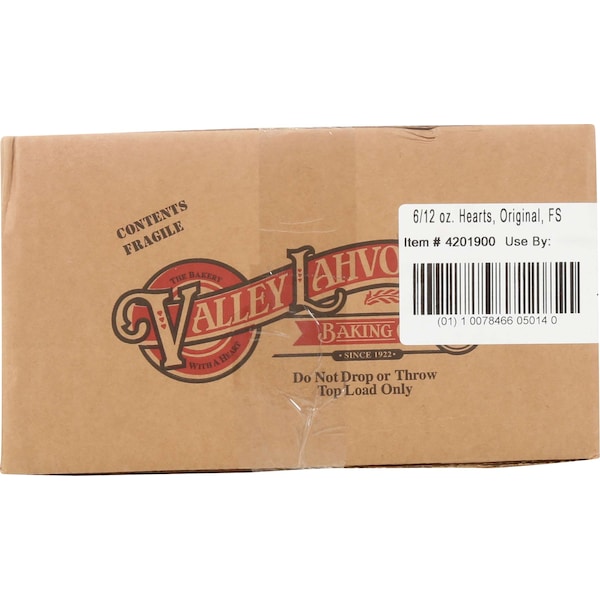 Valley Lahvosh Lahvosh Crackerbread Hearts Original 12 oz., PK6 - 4201900