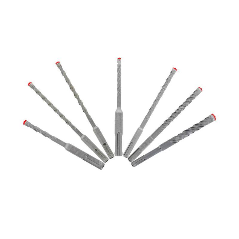 Set de brocas para martillo DIABLO de 7 piezas con cabeza de carburo completo de 4 cortes SDS-Plus Demon Rebar - DMAPL9920-S7
