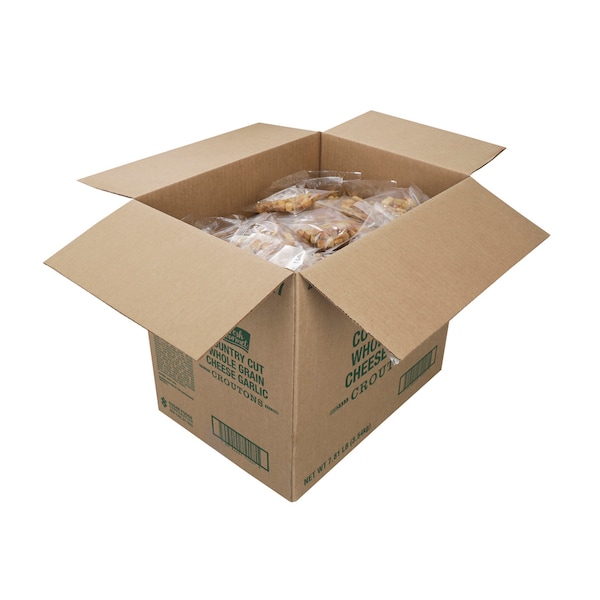 Fresh Gourmet Whole Grain Country Cut Cheese Garlic Crouton .5 oz., PK250 - 74627