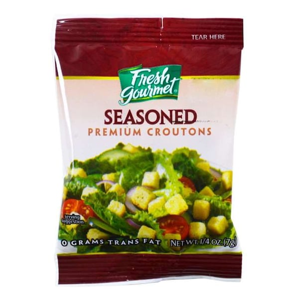 Fresh Gourmet Fresh Gourmet Trans Fat Free Seasoned Crouton Cubes .25 oz., PK250 - 74470