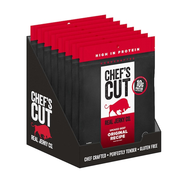 Chefs Cut Real Jerky Co Smoked Beef Original Recipe 2.5 oz., PK8 - 5000