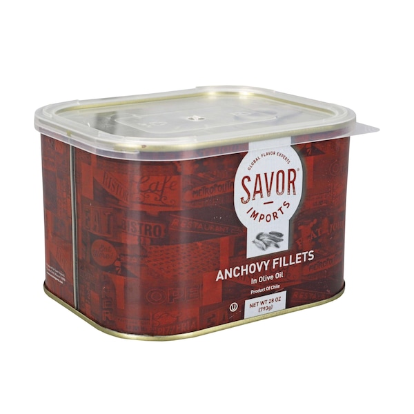 Savor Imports Savor Imports Fine Anchovy Fillets 28 oz., PK12 - 572141