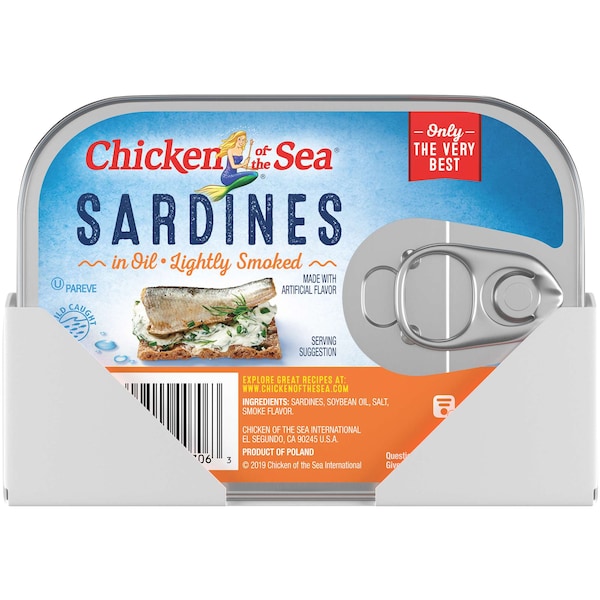 Chicken Of The Sea Chicken Of The Sea Smoked Sardines In Oil 3.75 oz., PK18 - 00048000187062