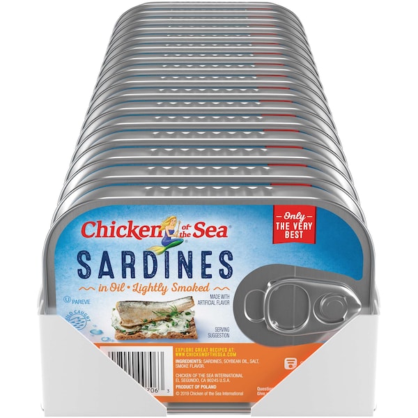 Chicken Of The Sea Chicken Of The Sea Smoked Sardines In Oil 3.75 oz., PK18 - 00048000187062