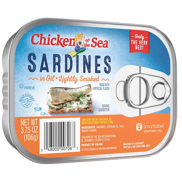 Chicken Of The Sea Chicken Of The Sea Smoked Sardines In Oil 3.75 oz., PK18 - 00048000187062