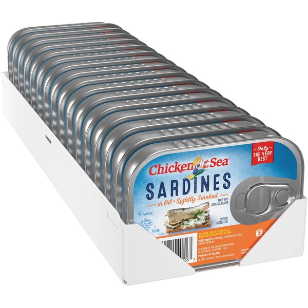 Chicken Of The Sea Chicken Of The Sea Smoked Sardines In Oil 3.75 oz., PK18 - 00048000187062
