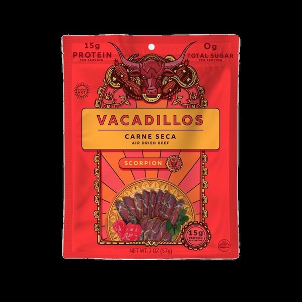 Vacadillos Vacadillos Carne Seca Scorpion Beef Strips 2 oz Bagged - 03208