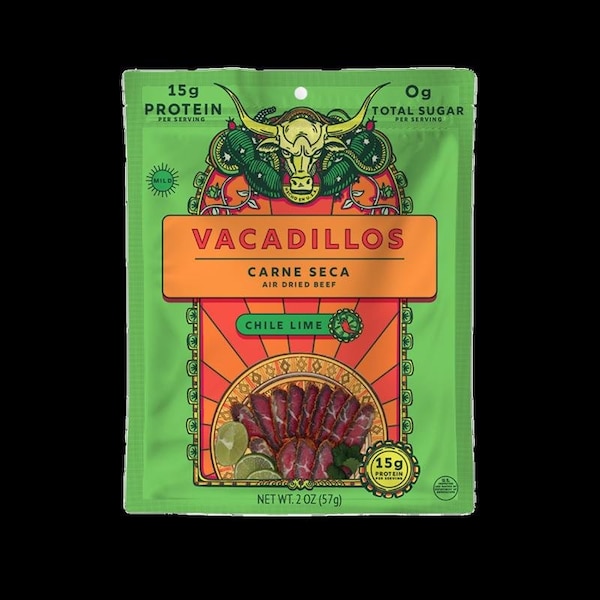 Vacadillos Vacadillos Carne Seca Chile Lime Beef Strips 2 oz Bagged - 65660