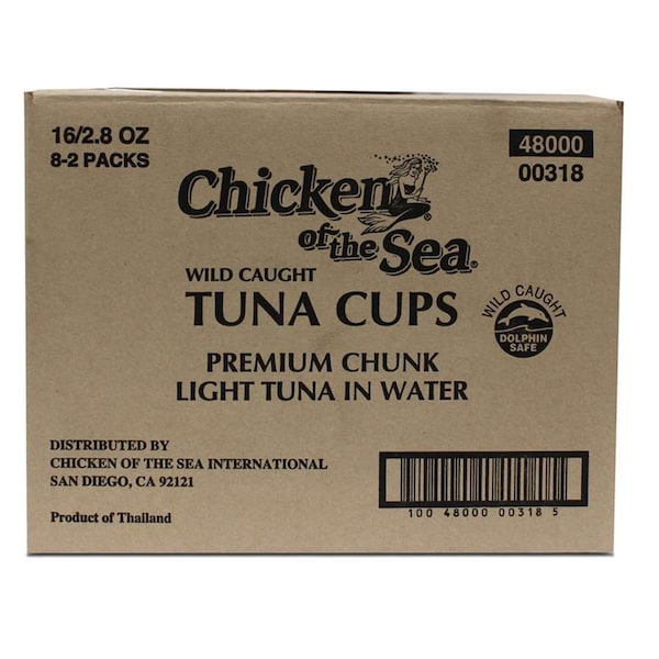 Chicken Of The Sea Chicken Of The Sea Chunk Light Tuna In Water Bowl 2.8 oz. 2 Count, PK8 - 10048000003185