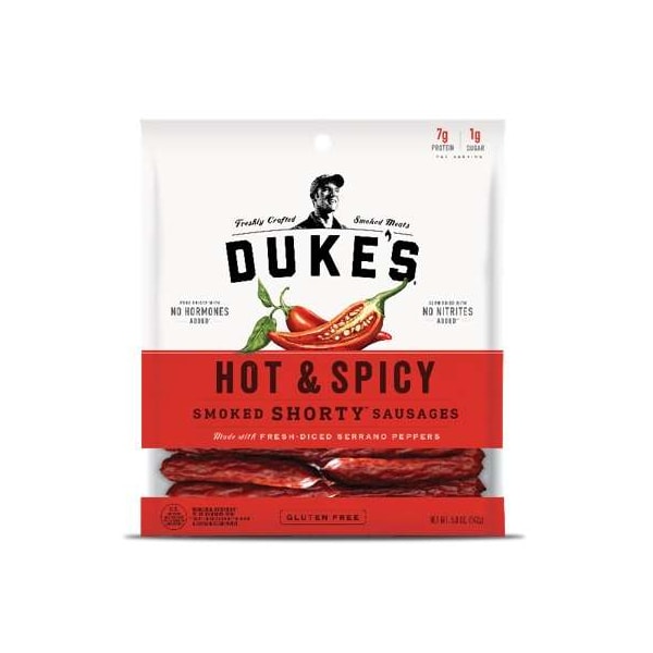 Dukes Duke's Hot & Spicy Smoked Shorty Sausages 5 oz., PK8 - 1601201052