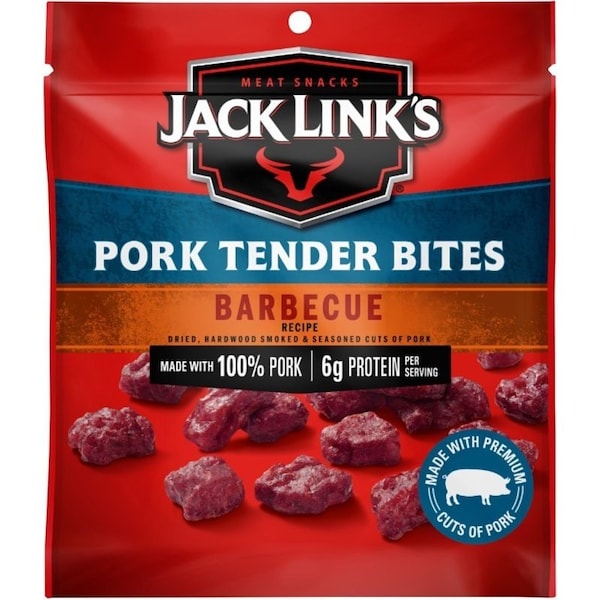 Midwest Distribution Jack Link's 10000036621 Pork Tender Bites, Barbecue, 2.85 oz - 137961
