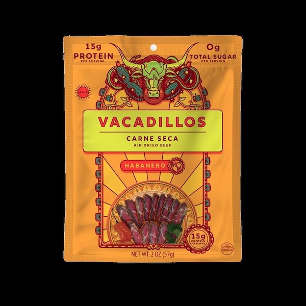 Vacadillos Vacadillos Carne Seca Habanero Beef Strips 2 oz Bagged - 65661