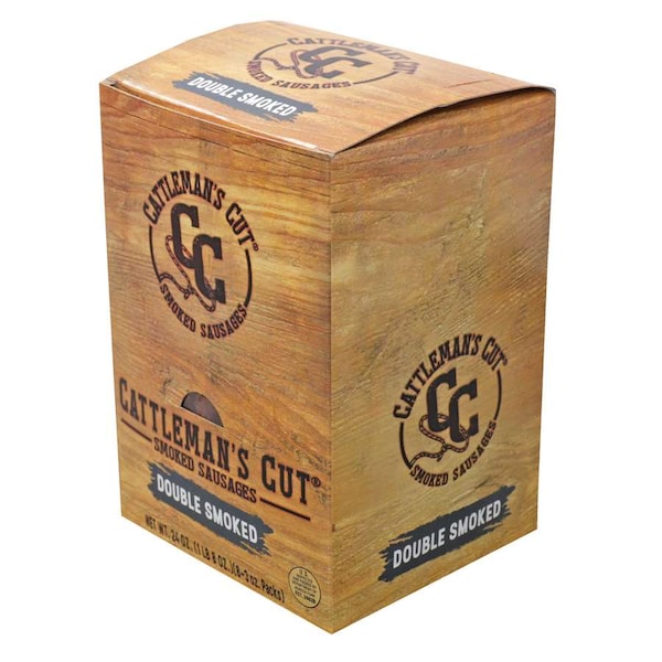 Cattlemans Cattlemen's Double Smoked Sticks 3 oz. Box, PK64 - 53420