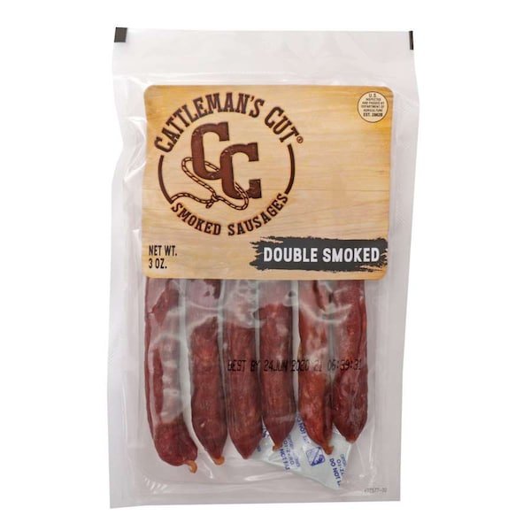 Cattlemans Cattlemen's Double Smoked Sticks 3 oz. Box, PK64 - 53420