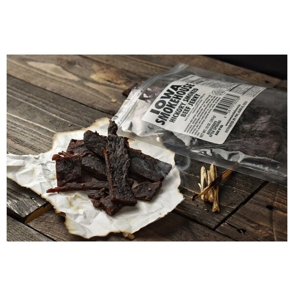 Iowa Smokehouse Beef Jerky, Hickory, 10 oz, Pack - IS-10JH