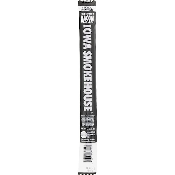 Iowa Smokehouse -m Meat Stick, Bacon, 1.5 oz - IS-1.5CSBA