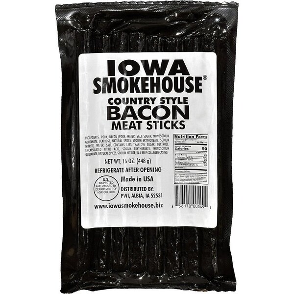 Iowa Smokehouse STICK MEAT CS BACON 16OZ - IS-16CSBA