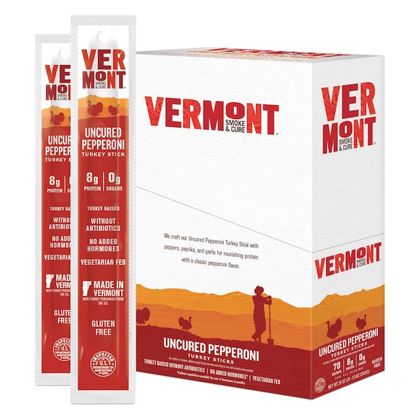 Vermont Smoke And Cure Uncured Pepperoni Turkey 1 oz., PK48 - 32731